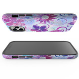 For iPhone 12 & 12 Pro Case Tough Protective Cover Flower Swirls | iCoverLover Australia