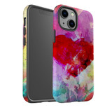 For iPhone 13 mini Case Tough Protective Cover Heart Painting | iCoverLover Australia