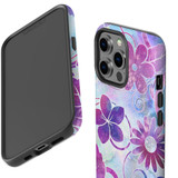 For iPhone 13 Pro Case Tough Protective Cover Flower Swirls | iCoverLover Australia