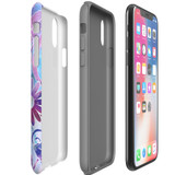 For iPhone XS & X Case Tough Protective Cover Flower Swirls | iCoverLover Australia