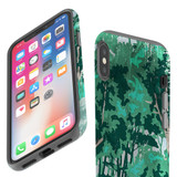 For iPhone XS & X Case Tough Protective Cover Green Nature | iCoverLover Australia