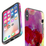 For iPhone XS & X Case Tough Protective Cover Heart Painting | iCoverLover Australia