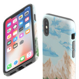 For iPhone XS & X Case Tough Protective Cover Mountainous Nature | iCoverLover Australia