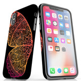 For iPhone XS & X Case Tough Protective Cover Rose Gold Wing | iCoverLover Australia