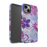 For iPhone 13 Case Tough Protective Cover Flower Swirls | iCoverLover Australia