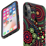 For iPhone 11 Pro Case Tough Protective Cover Dotted Abstract Painting | iCoverLover Australia
