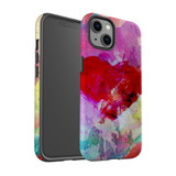 For iPhone 13 Case Tough Protective Cover Heart Painting | iCoverLover Australia