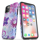 For iPhone 11 Pro Case Tough Protective Cover Flower Swirls | iCoverLover Australia