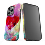 For iPhone 13 Pro Max Case Tough Protective Cover Heart Painting | iCoverLover Australia