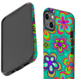 For iPhone 13 Case, Protective Back Cover, Retro Floral Design | iCoverLover Australia