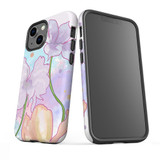 For iPhone 13 mini Case, Protective Back Cover, Watercolour Floral | iCoverLover Australia