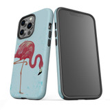 For iPhone 13 Pro Max Case, Protective Back Cover, Vintage Flamingo | iCoverLover Australia