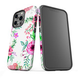 For iPhone 13 Pro Max Case, Protective Back Cover, Floral Garden | iCoverLover Australia