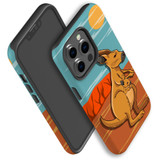 For iPhone 13 Pro Case, Protective Back Cover, Kangaroo Illustration | iCoverLover Australia
