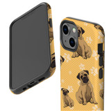 For iPhone 13 mini Case, Protective Back Cover, Pug Dog | iCoverLover Australia