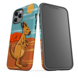 For iPhone 12 Pro Max Case Tough Protective Cover Lovely Kangaroos | iCoverLover Australia