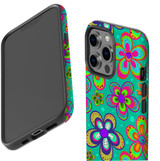 For iPhone 13 Pro Max Case, Protective Back Cover, Retro Floral Design | iCoverLover Australia