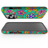 For iPhone 13 Pro Max Case, Protective Back Cover, Retro Floral Design | iCoverLover Australia