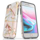 For Apple iPhone SE 5G (2022)/SE (2020)/8/7 Case Tough Protective Cover Marble Patterned | iCoverLover Australia