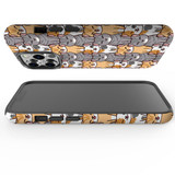 For iPhone 13 Pro Max Case, Protective Back Cover, Seamless Cats | iCoverLover Australia