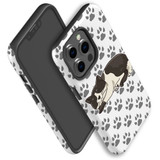 For iPhone 13 Pro Max Case, Protective Back Cover, Tuxedo Cat | iCoverLover Australia