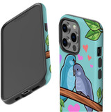 For iPhone 13 Pro Case, Protective Back Cover, Birds In Love | iCoverLover Australia