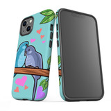 For iPhone 13 Case, Protective Back Cover, Birds In Love | iCoverLover Australia