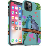 For iPhone 11 Pro Max Case Tough Protective Cover Birds In Love | iCoverLover Australia