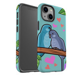 For iPhone 13 mini Case, Protective Back Cover, Birds In Love | iCoverLover Australia