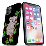 For iPhone 11 Pro Max Case Tough Protective Cover Koala Illustration | iCoverLover Australia