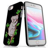 For Apple iPhone SE 5G (2022)/SE (2020)/8/7 Case Tough Protective Cover Koala Illustration | iCoverLover Australia