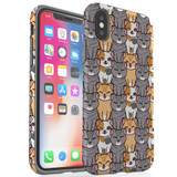 For iPhone XS & X Case Tough Protective Cover Seamless Cat | iCoverLover Australia