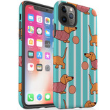For iPhone 11 Pro Case Tough Protective Cover Dachshund Cute | iCoverLover Australia