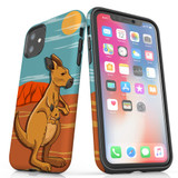 For iPhone 11 Case Tough Protective Cover Lovely Kangaroos | iCoverLover Australia