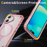For iPhone 17 MagSafe Compatible Case - Protective, Shockproof Cover & Camera Lens Protection, Clear Pink | iCoverLover Australia