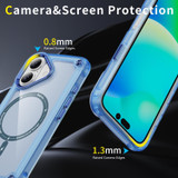 For iPhone 17 MagSafe Compatible Case - Protective, Shockproof Cover & Camera Lens Protection, Clear Blue | iCoverLover Australia