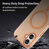 For iPhone 17 MagSafe Compatible Case - Frosted Finish, Protective Cover, Orange | iCoverLover Australia