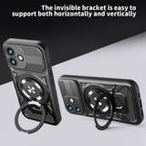 For iPhone 17 MagSafe Compatible Case - Rotating Kickstand Protective Cover, Grey | iCoverLover Australia