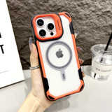 For iPhone 16 Pro Case, Clear Acrylic with Lens Holder, Compatible with MagSafe Cover, Orange | iCoverLover Australia