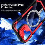 For iPhone 16 Plus Case, Clear Acrylic with Lens Holder, Compatible with MagSafe Cover, Orange | iCoverLover Australia