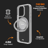 For iPhone 16 Pro EFM Alta Case with D3O Bio Compatible with MagSafe Cover, Clear | iCoverLover Australia