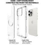 iCoverLover For iPhone 16 Pro Max Case Compatible with MagSafe Glitter Cover Clear | iCoverLover Australia