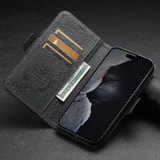 For iPhone 16 Pro Case Leather Flip Wallet Cover Stand Compatible with MagSafe Black | iCoverLover Australia