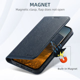 For iPhone 16 Plus Case Leather Flip Wallet Cover Stand Compatible with MagSafe Navy Blue | iCoverLover Australia
