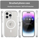 For iPhone 16 Pro Case, Frosted Translucent MagSafe Compatible Cover, White | iCoverLover Australia