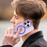 For iPhone 16 Pro Case, Frosted Translucent MagSafe Compatible Cover, Dark Purple | iCoverLover Australia