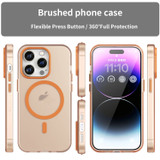 For iPhone 16 Pro Case, Frosted Translucent MagSafe Compatible Cover, Orange | iCoverLover Australia