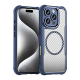 For iPhone 16 Pro Case, Carbon Textured MagSafe Compatible Cover,Blue | iCoverLover Australia