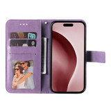 For iPhone 16 Pro Case, Flower Mandala PU Leather Folio Wallet Cover, Light Purple | iCoverLover Australia