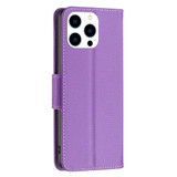 For iPhone 16 Pro Case, Lychee Texture Folio PU Leather Wallet Cover, Purple | iCoverLover Australia